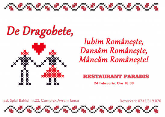 De Dragobete, Iubeste Romaneste, Sarbatoreste Romaneste!